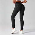 thumbnail image 4 of Butt Lifting Tummy Control Workout Leggings, High Waist with Back Pockets, Yoga Pants for Fitness Running Daily Use Black L, 4 of 4