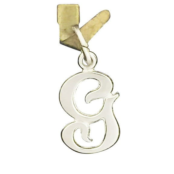 Sterling Silver Script "G" Charm