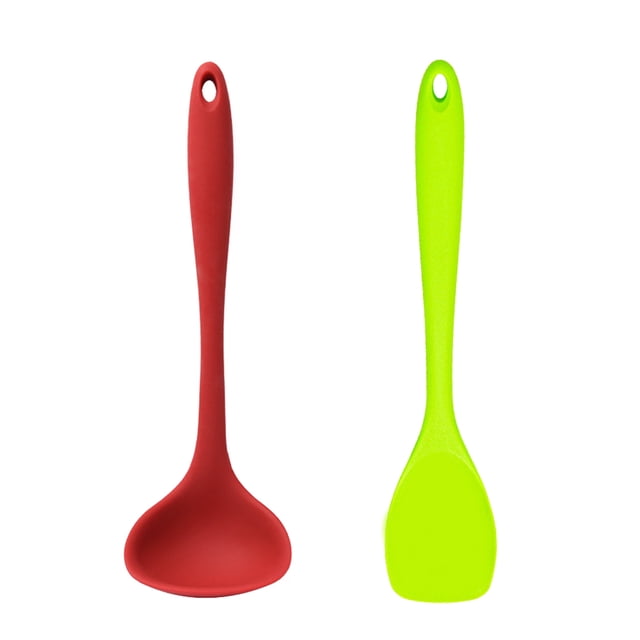 Juego de utensilios de cocina: 2 piezas de utensilios de cocina, juego de utensilios de cocina de silicona resistente al calor