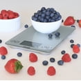 thumbnail image 5 of Escali Arti Glass Food Scale Digital Countertop Kitchen, Baking and Cooking Scale with Nutrition and Calorie Counter, 15-Pound Capacity, 9" x 6.5" x .75", Shiny Silver, 5 of 6