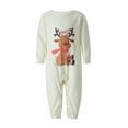 thumbnail image 4 of Family Christmas Pajamas Matching SetElk Print Tops Plaid Pants Sleepwear Set, 4 of 7