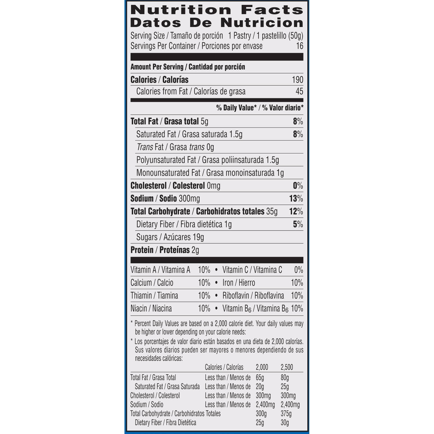 Smore poptart calories