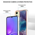 thumbnail image 4 of Nalacover for Samsung Galaxy A05 Marble Pattern Slim Case Compatible with MagSafe Wireless Charging, Soft Silicone/TPU Shockproof Non-Yellowing Lightweight Protective Cover, Purple, 4 of 11