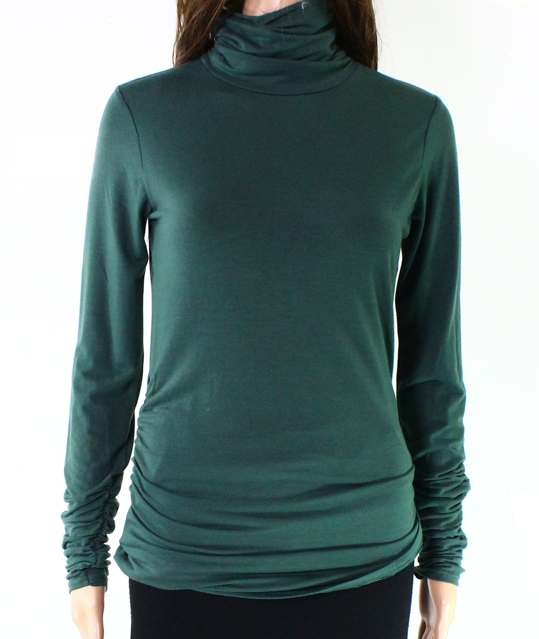 ruched turtleneck
