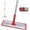 Red, variant on CLEANHOME Microfiber Dust Mop with Extension Pole Multifunctional Sweeping Mopping Flat Mop with 1 Extra Washable Replacement Pads for Hardwood Cleaning,Blue