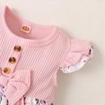 thumbnail image 7 of NOLDARES Baby Girls Sleeveless Romper Newborn Ruffled One Piece Bodysuit Infant Cute Toddler Outfits for Girls(Pink,0-3 Months), 7 of 7