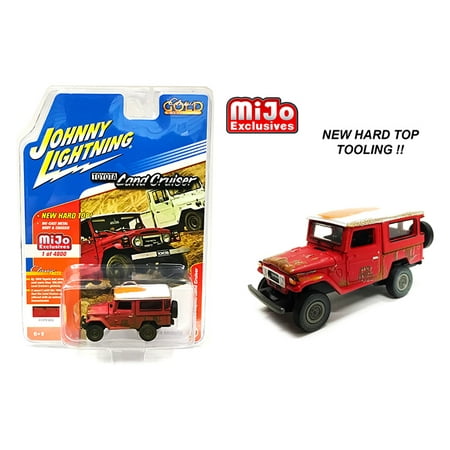 1980 Toyota Land Cruiser Hard Top (Rusty Red) 1/64 Scale Diecast Model Car by Johnny Lightning