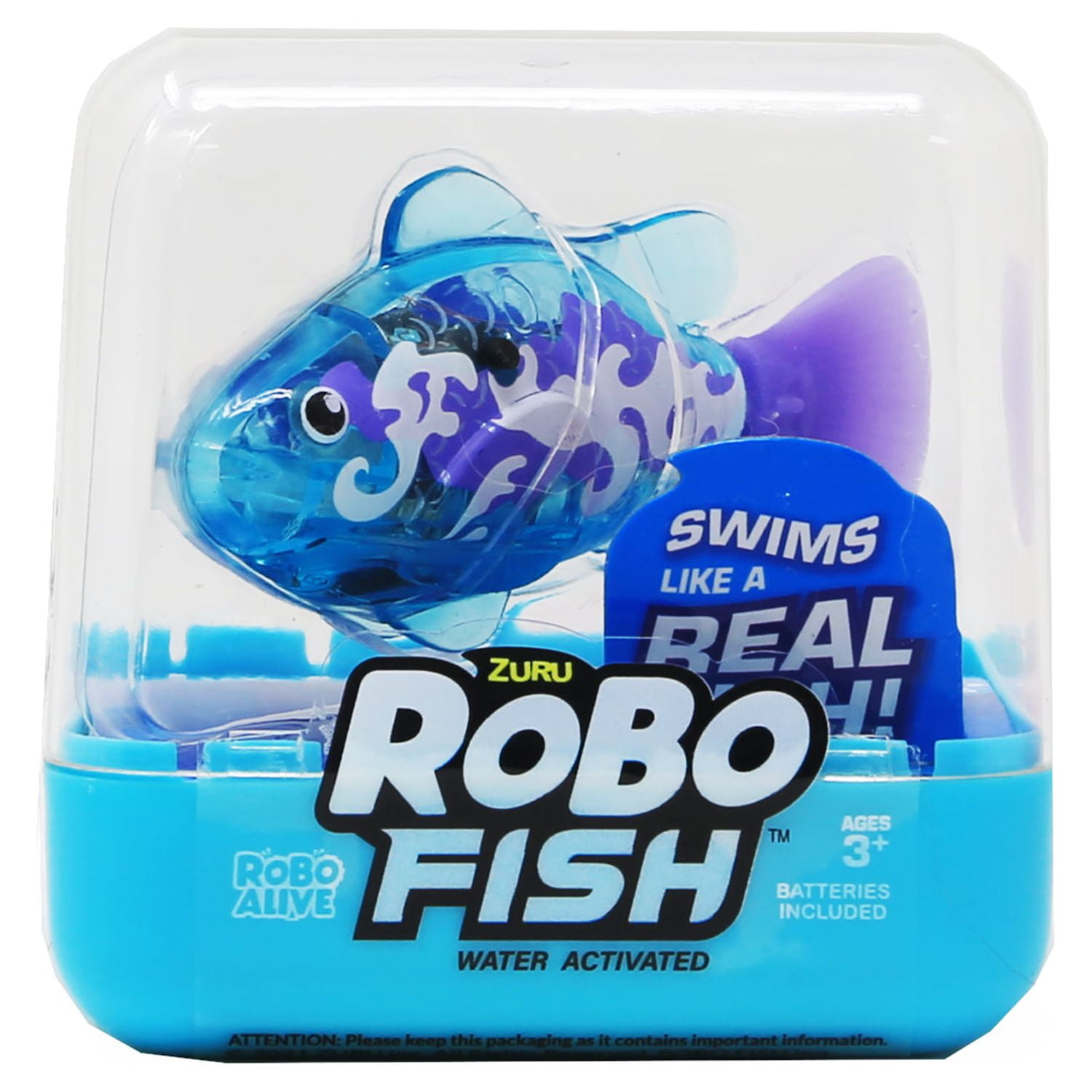 Zuru Robo Fish Water Activated Robo Alive Robotic Swimming Fish 6 Pack Different Color Pets