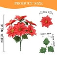 thumbnail image 6 of WMGHA Poinsettia Flowers Artificial Christmas Decorations,12" Red Poinsettia Flowers for Christmas Tree,Velvet Poinsettias Artificial Flowers for Xmas Decor DIY for Home Vase Indoor Outdoor Garden, 6 of 9