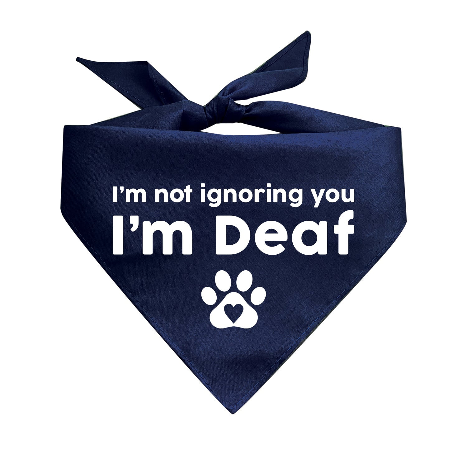 I am 2024 deaf dog bandana