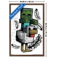 thumbnail image 3 of Minecraft: Metro Art - Chicken Jockey Wall Poster, 22.375" x 34" Framed, 3 of 5