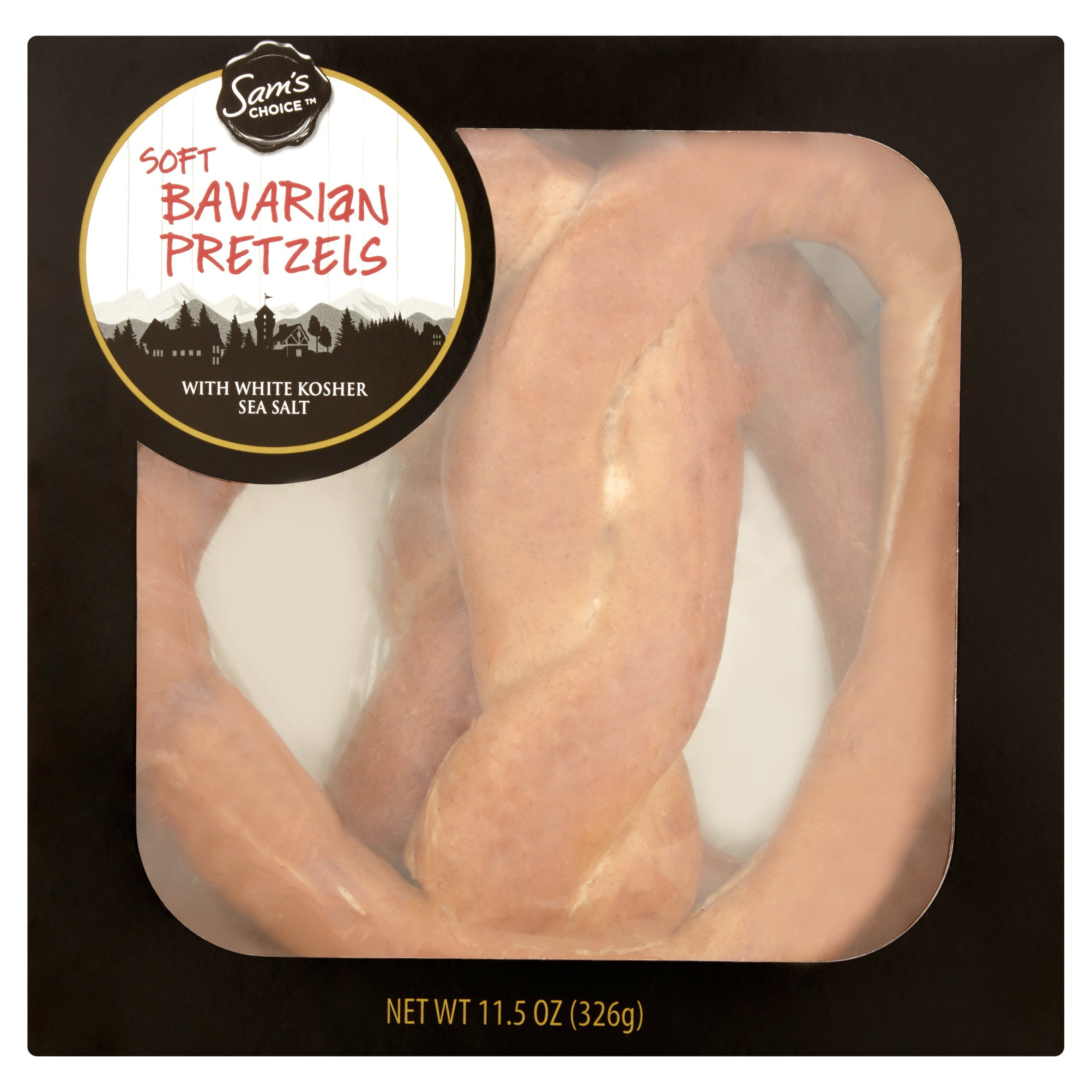 Sam's Choice Soft Bavarian Pretzels with White Kosher Sea Salt, 11.5 oz
