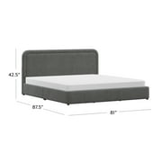 Better Homes & Gardens Juliet King Platform Bed, Gray