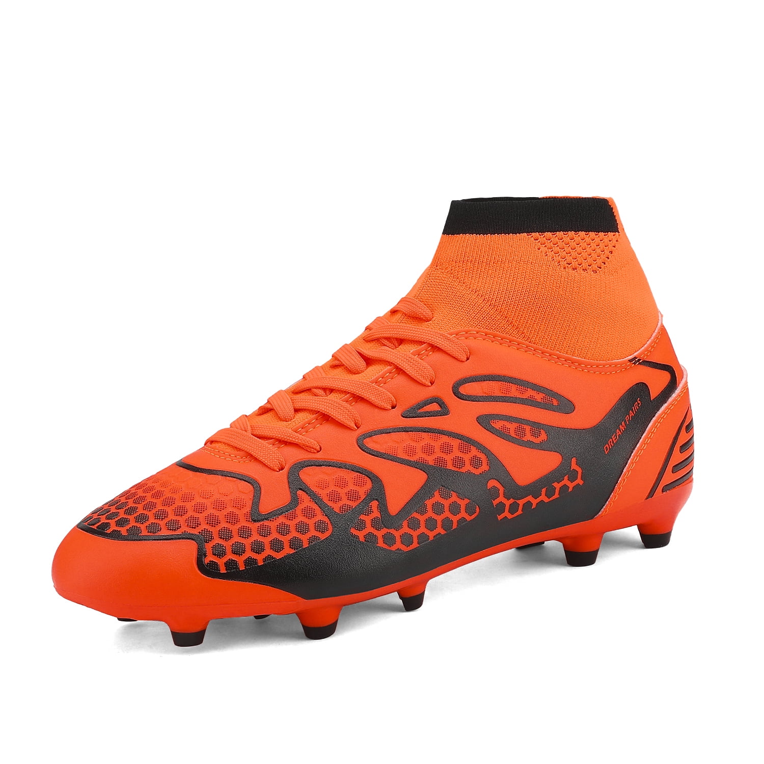 V-Do Breathable Soccer Shoes with Cleats for Unisex Men High-Top Football Boots Trainers 