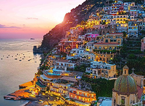 Jigsaw Puzzle Amalfi Coast Positano Sorrento Bay Naples Italy 500-Pieces 