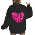 thumbnail image 4 of Xixinqiwan Plus Size Tops for Women,Womens Casual Crewneck Tops Long Sleeve Shirt Pullovers Spring Fashion Clothes Trendy Outfits, 4 of 4