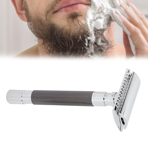 Afeitadora Manual, Maquinilla De Afeitar De Seguridad, Lavable, Antideslizante, Agarre Cómodo, Resistente Al Desgaste, Mano De Obra Exquisita, Diseño Profesional Para Hombres
