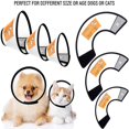 thumbnail image 3 of Lindbes Pet Retrieval Cone  Adjustable Abs  Comfortable Anti-Bite Safety Collar For Small Dog (M), 3 of 5
