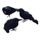 thumbnail image 4 of 3 cuervos de Halloween, pájaros con plumas negras, accesorios decorativos artificiales para cercas, árboles, exteriores, interiores y terrazas., 4 of 8