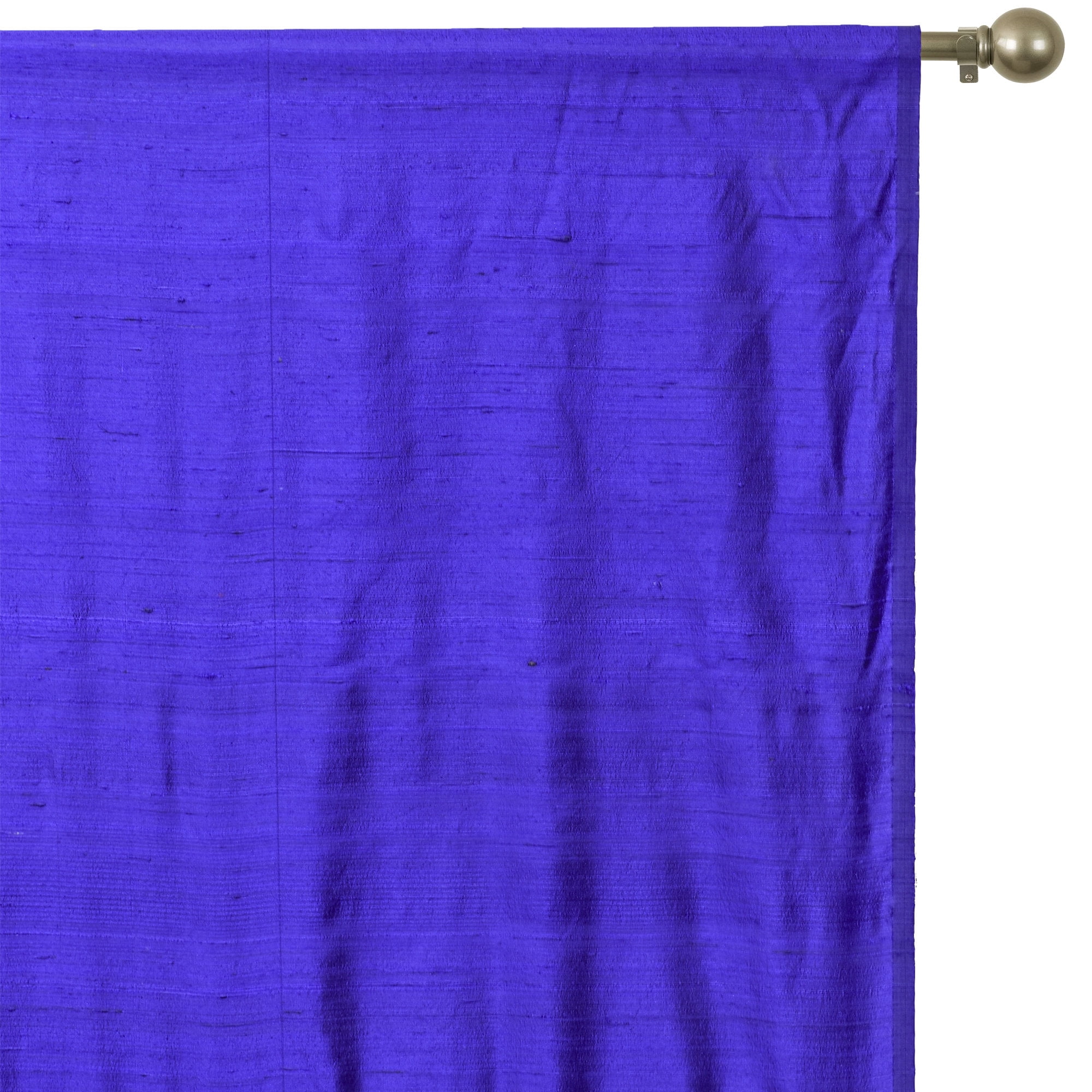 Fabric Mart Direct Bright Blue Silk Dupioni Fabric By The Yard, 41 inches or 104 cm width, 15 Continuous Yards Blue Silk Fabric, Slubbed Silk Dupioni, Bridal Dress Wholesale Silk Dupioni Fabric