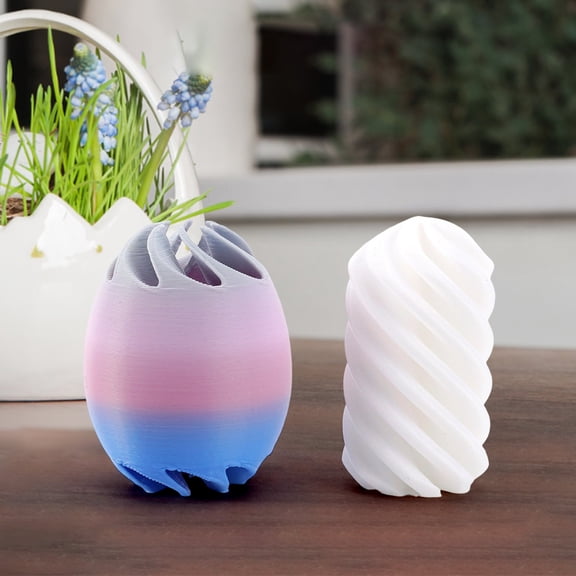 Sruoe 3D Printed Spiral Egg Fidget Toy, Easter Eggs, Easter Toy Egg Relax Anxiety Toy for Kids, Easter Basket Stuffer Filler, Easter Gift, Classroom Prize, Easter Party Favors