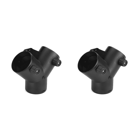2Pcs 60mm Y Forme de Connecteur d'Échappement de Chauffage de Stationnement avec Double Clapet de Régulation pour Chauffage à Air
