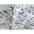 thumbnail image 3 of Ambesonne Spring Quilted Coverlet 3 Pcs, Leaves Watercolor Ornament, King Size, Lavender Blue and Pale Teal, 3 of 4