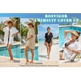 thumbnail image 6 of Rosvigor Women Swimsuit Cover up Shirt Dress Women Button Down Bathing Suit Beachwear Sun Protection Blouse, 6 of 8