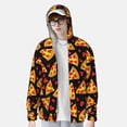 thumbnail image 2 of Balery Cartoon Pizza Sudadera ligera de manga larga con capucha y protección solar UPF 50+ para hombre y mujer, ideal para pesca y running-3X-Large, 2 of 7