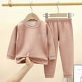thumbnail image 2 of TOWED22 Toddler Baby Girl Boy Clothes 2pcs Cotton Graphic Print Long Sleeve Tee Elastic Joggers Pants Fall Winter Outfits Casual Clothing(Light Pink,7-8 Y), 2 of 5