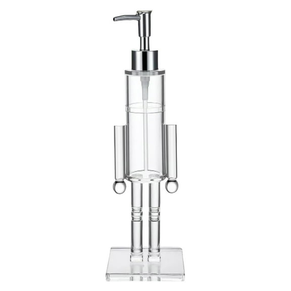 Nutcracker Holiday Dispenser Decor, Elegant Resin Acrylic Christmas Pump Bottle for Bathroom or Kitchen Countertop, Premium Festive Home Accent and Gift Idea(1pcs)