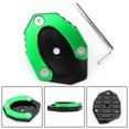 thumbnail image 2 of Green Kickstand Side Stand Plate Extension Pad For KAWASAKI Z900 Z1000SX 17-19, 2 of 5