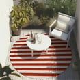 thumbnail image 6 of Addison Rugs Chantille Indoor/Outdoor Transitional Stripes Red Washable Round Rug, 8' x 8', 6 of 6