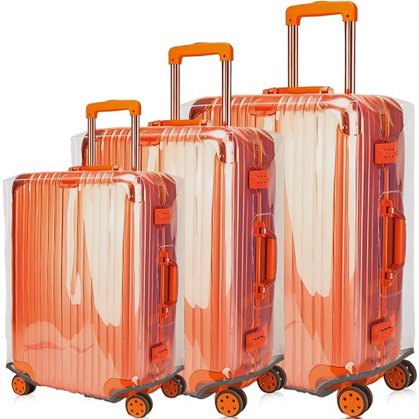 Funda de equipaje GigabitBest de PVC transparente grueso de 20/24/28 pulgadas