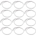 thumbnail image 1 of 1 caja de 14 pulseras de cadena de serpiente con dijes, de latón, estilo europeo, con extensor de hierro y etiqueta de corazón., 1 of 9