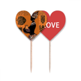 thumbnail image 1 of Palillos de Dientes Unbranded Negro Africano Aborígenes Bandera Etiqueta de Amor, 1 of 4