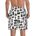 thumbnail image 3 of Kdxio Cool Camera Pattern Mens Casual Shorts - Drawstring Summer Beach Sports Shorts for Men, 3 of 9