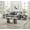 Off-white Faux Marble, variant on Roundhill Furniture Mchome 3-Piece Coffee Table Set, Coffee Table and Two End Tables, Black Finish