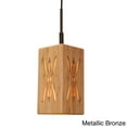 thumbnail image 2 of Woodbridge Lighting Light House Symmetry Bamboo Mini-Pendant in Natural/Brass, 2 of 3
