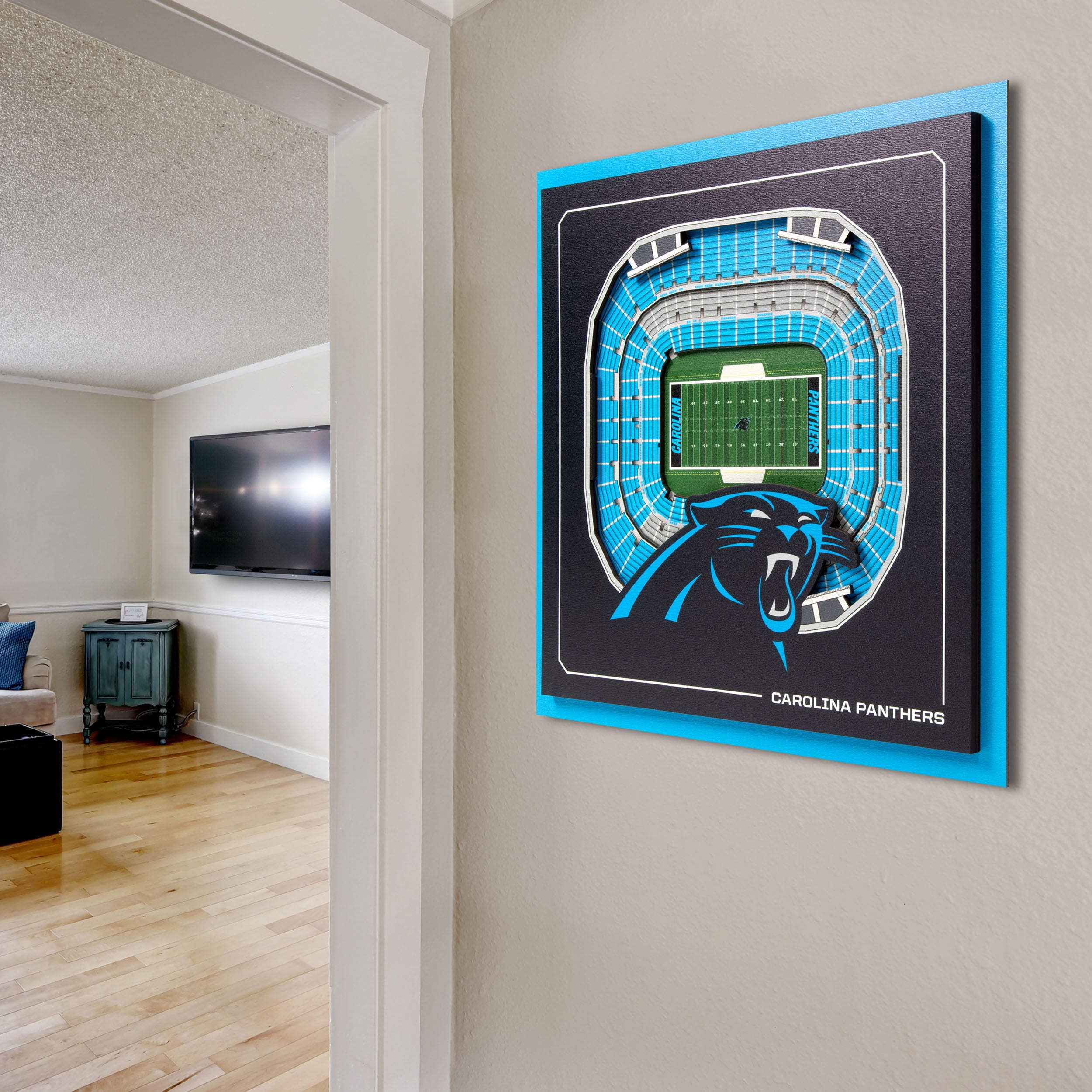 YouTheFan NFL Carolina Panthers Stadium Series 3D Wall Art
