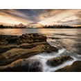 thumbnail image 2 of Head, Danny 18x15 White Modern Wood Framed Museum Art Print Titled - Sydney in Gold and Blue, 2 of 4