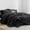 Black, variant on All Season Comforter Bed In A Bag Set Soft Microfiber Reversible Lightweight Quilted Bedding Sets