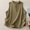 Green, variant on Womens Button Down Vest, Half Placket Sleeveless Loose Casual Top Gray XXL