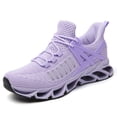 thumbnail image 2 of Women Shoes Slip on Fashion Sport Running Tennis Athletic Walking Shoes Gym Runner Trail Shoes Light Purple Size 11, 2 of 9