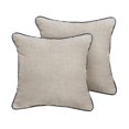 thumbnail image 2 of Sunbrella Sorra Home  Cast Silver Indoor/Outdoor Corded Pillow Set of 2 18 in h x 18 in w, 2 of 5