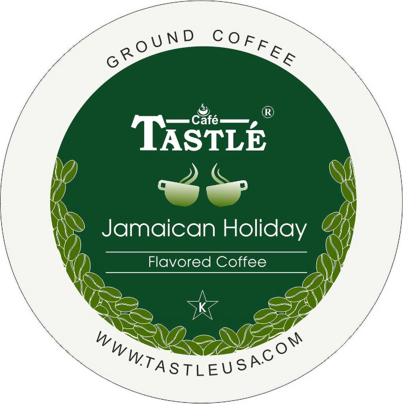 Cafe Tastle Jamaican Holiday Single Serve Coffee, 72 Count
