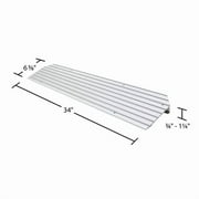 Silver Spring 1-1/4in High Aluminum Mobility Threshold Ramp for Wheelchairs, Scooters, and Power Chairs