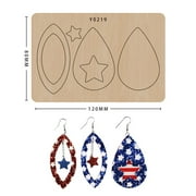 Earring Mold Diy Craft Scrapbook Wooden Cutting Die Making Decor Supplies Dies Template Suitable For Common Die-Cutting Machines