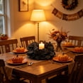 thumbnail image 4 of CuiLiyq Fall Pumpkin Sunflower Wreath, Artificial Maple Leaf Table Centerpiece Ring, Dining Table Decor, Thanksgiving Home Ornament, Autumn Harvest Tabletop Arrangement, 4 of 6