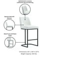 thumbnail image 4 of Manhattan Comfort Serena Counter Stool with Metal Base in White, 4 of 9